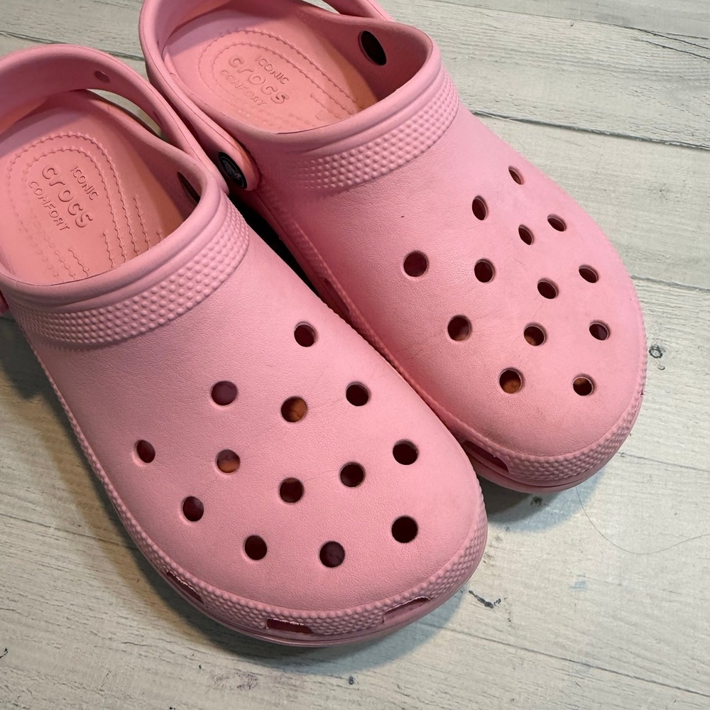 Crocs Classic Platform clog pink women's size 8 - Picture 2 of 12